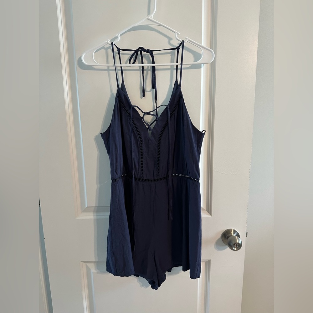Navy Blue Romper
